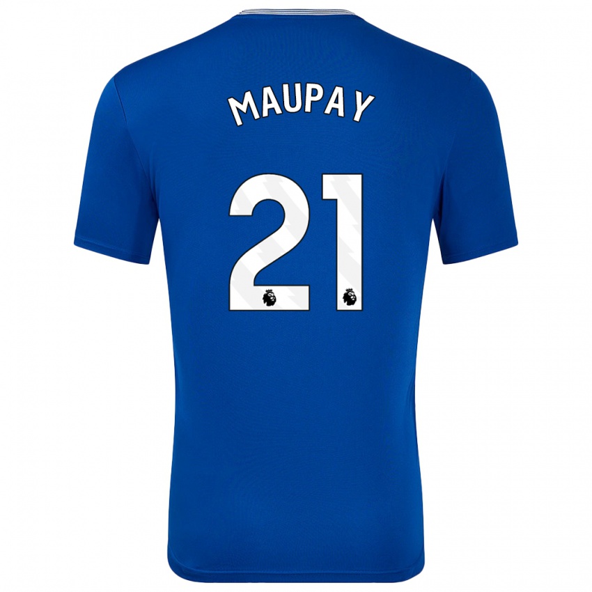 Herren Neal Maupay #21 Blau Mit Heimtrikot Trikot 2024/25 T-Shirt Belgien