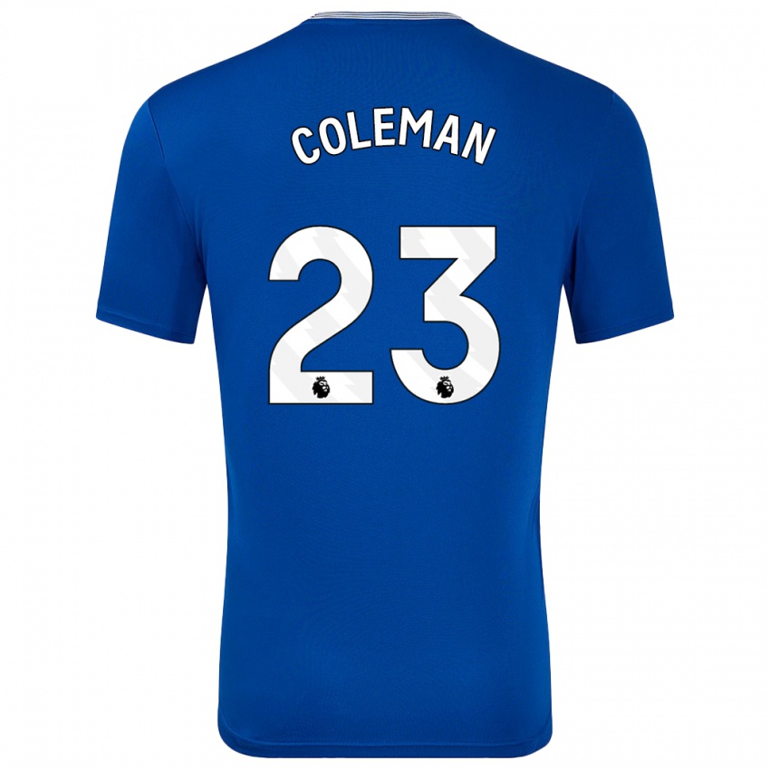 Herren Seamus Coleman #23 Blau Mit Heimtrikot Trikot 2024/25 T-Shirt Belgien