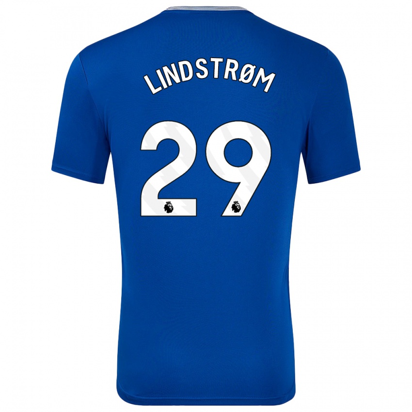 Homme Maillot Jesper Lindstrom #29 Bleu Avec Tenues Domicile 2024/25 T-Shirt Belgique