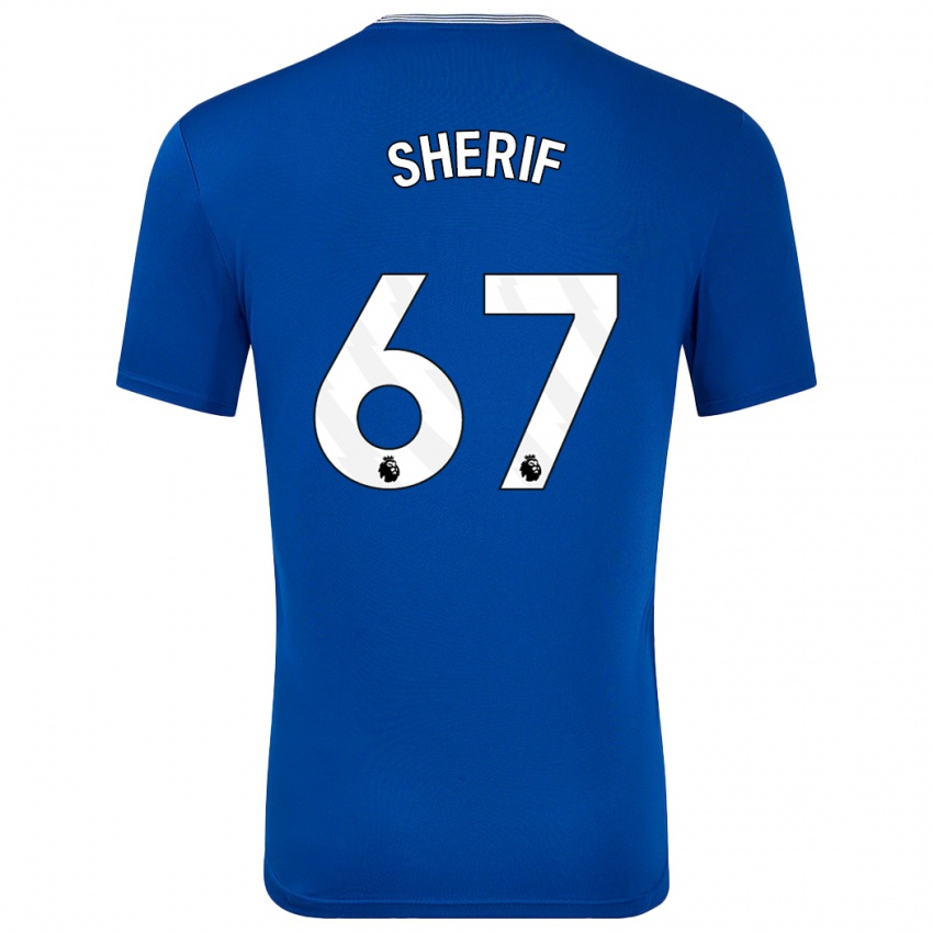 Herren Martin Sherif #67 Blau Mit Heimtrikot Trikot 2024/25 T-Shirt Belgien