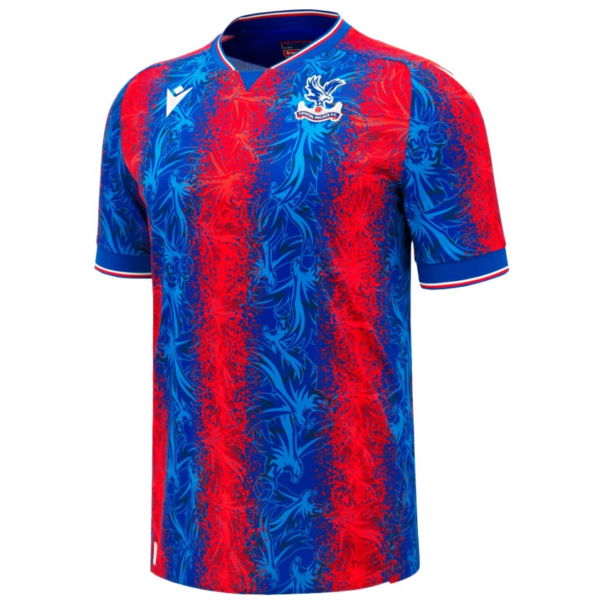 Homme Maillot Luka Milivojevic #4 Rayures Rouges Et Bleues Tenues Domicile 2024/25 T-Shirt Belgique