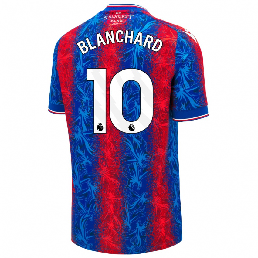 Homme Maillot Annabel Blanchard #10 Rayures Rouges Et Bleues Tenues Domicile 2024/25 T-Shirt Belgique