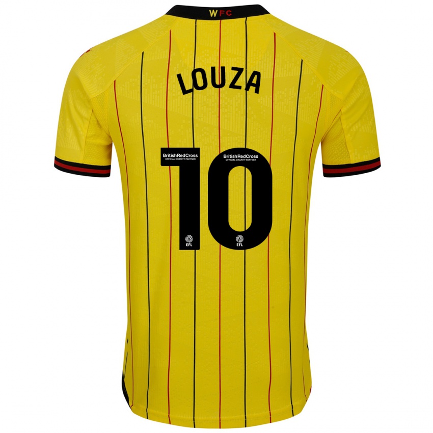 Homme Maillot Imrân Louza #10 Jaune Et Noir Tenues Domicile 2024/25 T-Shirt Belgique