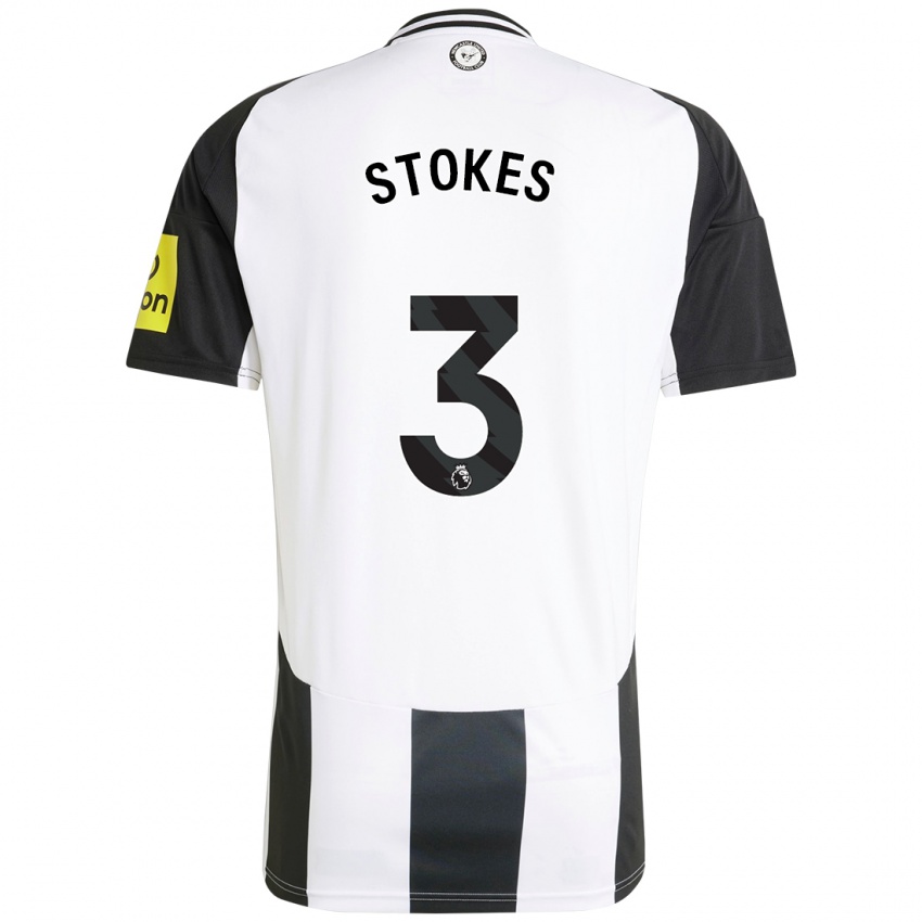 Heren Demi Stokes #3 Wit Zwart Thuisshirt Thuistenue 2024/25 T-Shirt België