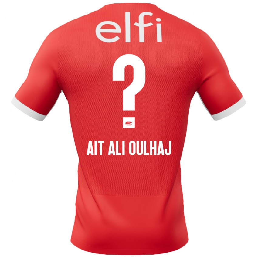 Homme Maillot Adam Ait Ali Oulhaj #0 Rouge Blanc Tenues Domicile 2024/25 T-Shirt Belgique