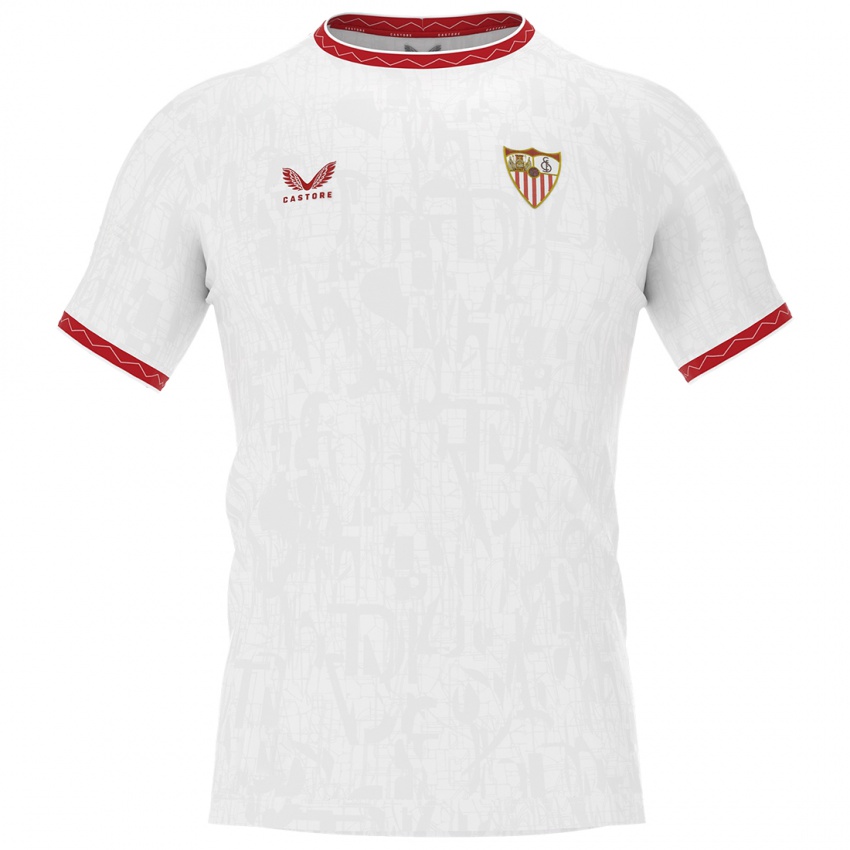 Homme Maillot Dodi Lukébakio #11 Blanc Rouge Tenues Domicile 2024/25 T-Shirt Belgique