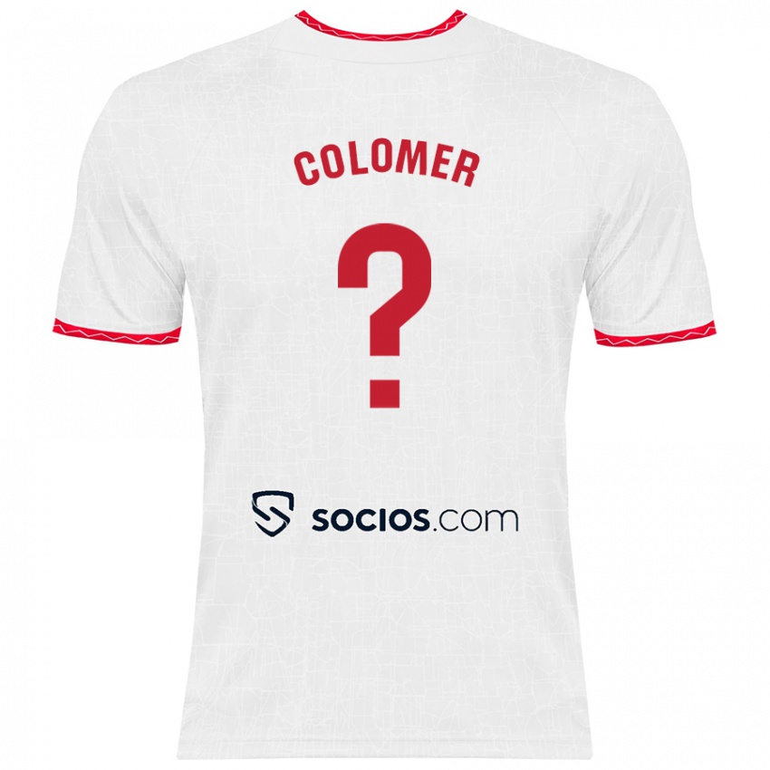 Herren Carlos Colomer #0 Weiß Rot Heimtrikot Trikot 2024/25 T-Shirt Belgien