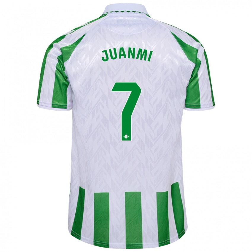 Heren Juanmi #7 Groen Witte Strepen Thuisshirt Thuistenue 2024/25 T-Shirt België