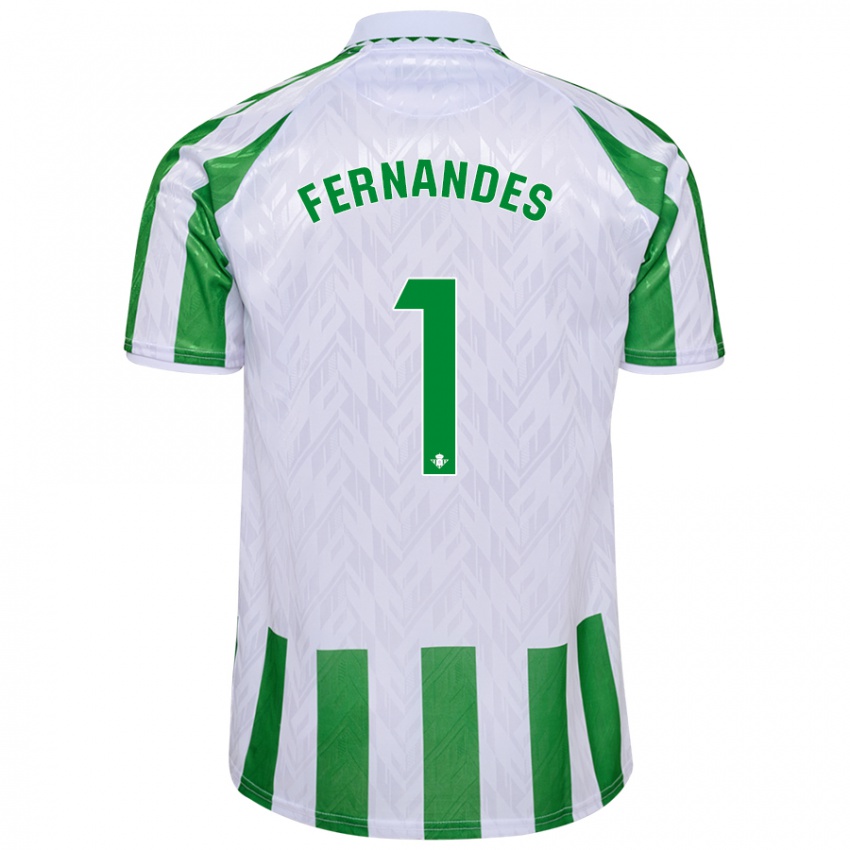 Heren Guilherme Fernandes #1 Groen Witte Strepen Thuisshirt Thuistenue 2024/25 T-Shirt België