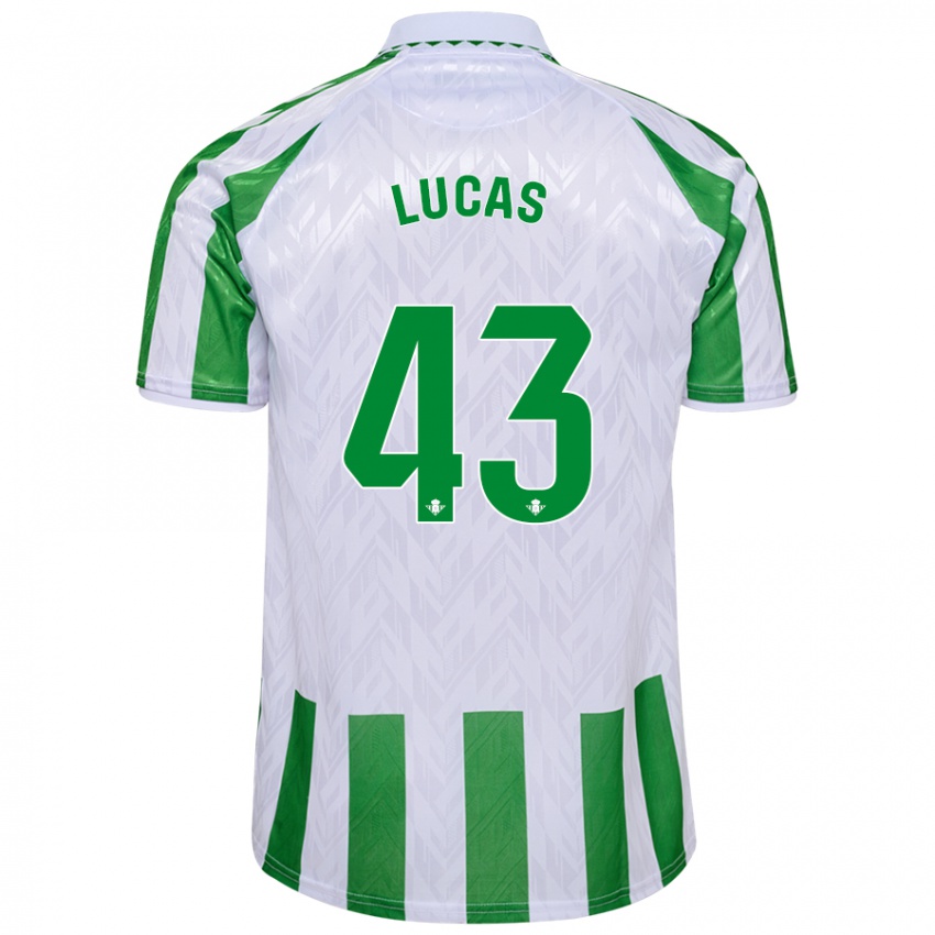 Heren Lucas Alcázar #43 Groen Witte Strepen Thuisshirt Thuistenue 2024/25 T-Shirt België