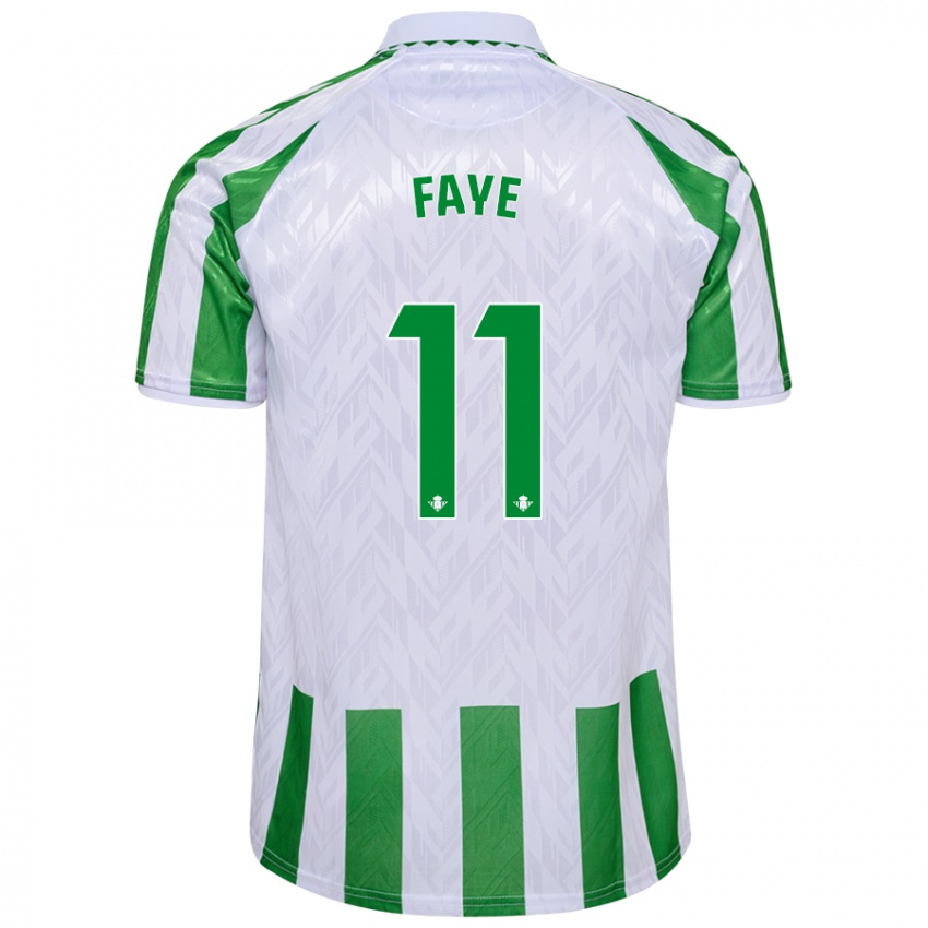 Heren Souleymane Faye #11 Groen Witte Strepen Thuisshirt Thuistenue 2024/25 T-Shirt België