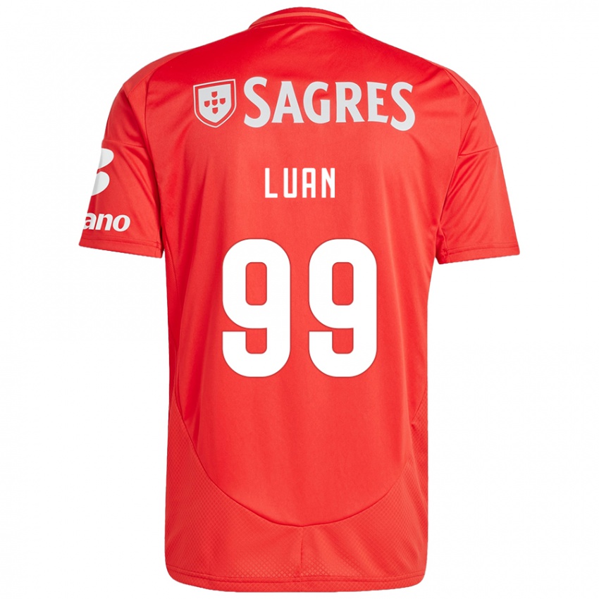 Homme Maillot Luan #99 Rouge Blanc Tenues Domicile 2024/25 T-Shirt Belgique