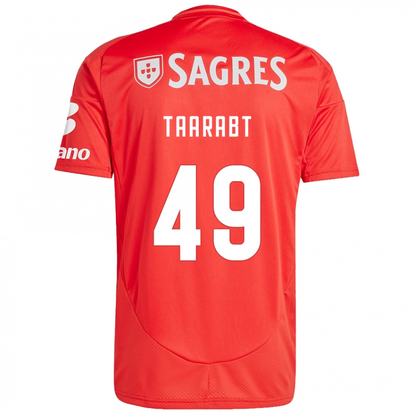 Homme Maillot Adel Taarabt #49 Rouge Blanc Tenues Domicile 2024/25 T-Shirt Belgique