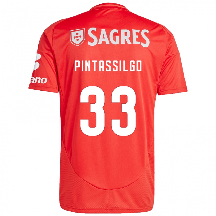 Heren Lara Pintassilgo #33 Rood Wit Thuisshirt Thuistenue 2024/25 T-Shirt België