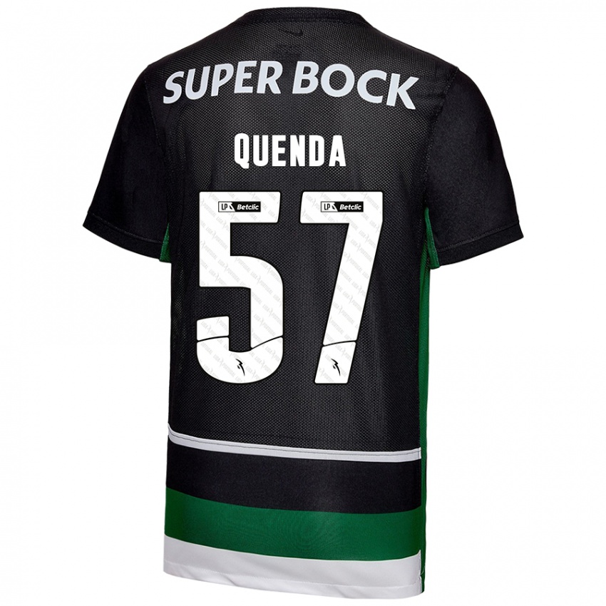 Herren Geovany Quenda #57 Schwarz Weiß Grün Heimtrikot Trikot 2024/25 T-Shirt Belgien