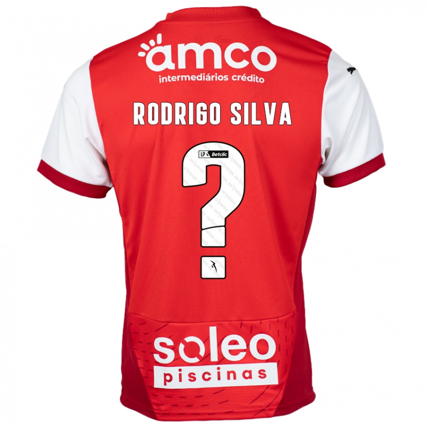 Heren Rodrigo Silva #0 Rood Wit Thuisshirt Thuistenue 2024/25 T-Shirt België