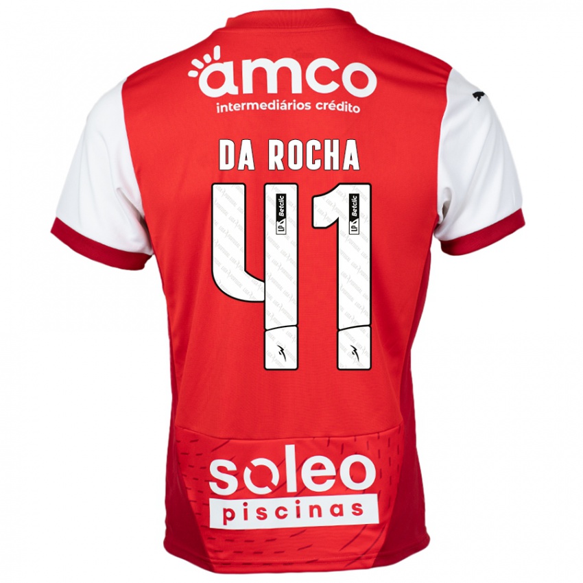 Heren Yanis Da Rocha #41 Rood Wit Thuisshirt Thuistenue 2024/25 T-Shirt België