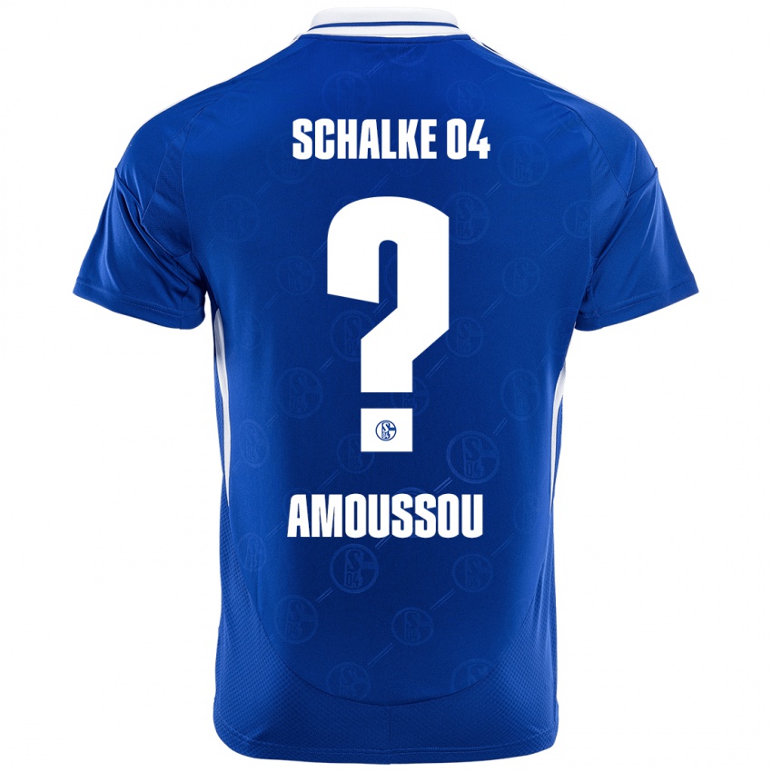 Herren Zaid Amoussou #0 Königsblau Heimtrikot Trikot 2024/25 T-Shirt Belgien