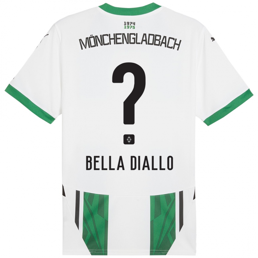 Heren Oumar Bella Diallo #0 Wit Groen Thuisshirt Thuistenue 2024/25 T-Shirt België