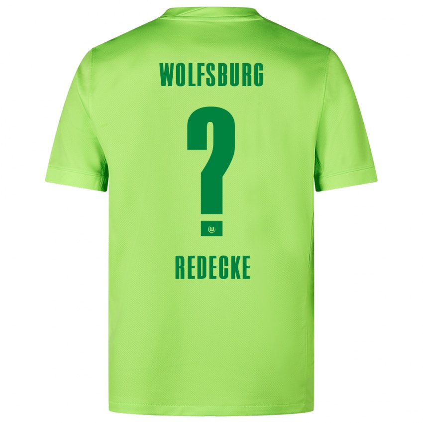 Heren Jan Redecke #0 Fluorescerend Groen Thuisshirt Thuistenue 2024/25 T-Shirt België