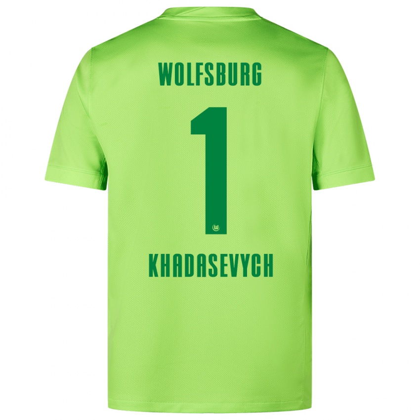 Heren Kyrylo Khadasevych #1 Fluorescerend Groen Thuisshirt Thuistenue 2024/25 T-Shirt België