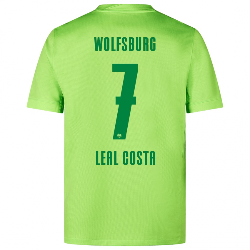 Heren David Leal Costa #7 Fluorescerend Groen Thuisshirt Thuistenue 2024/25 T-Shirt België