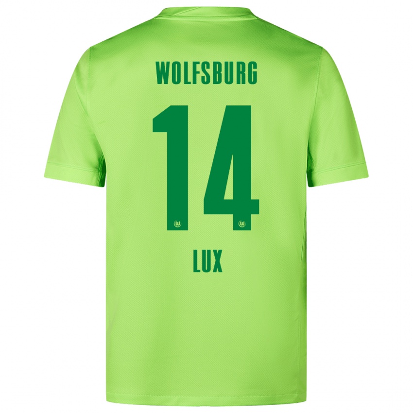 Herren Finn-Marco Lux #14 Fluoreszierendes Grün Heimtrikot Trikot 2024/25 T-Shirt Belgien