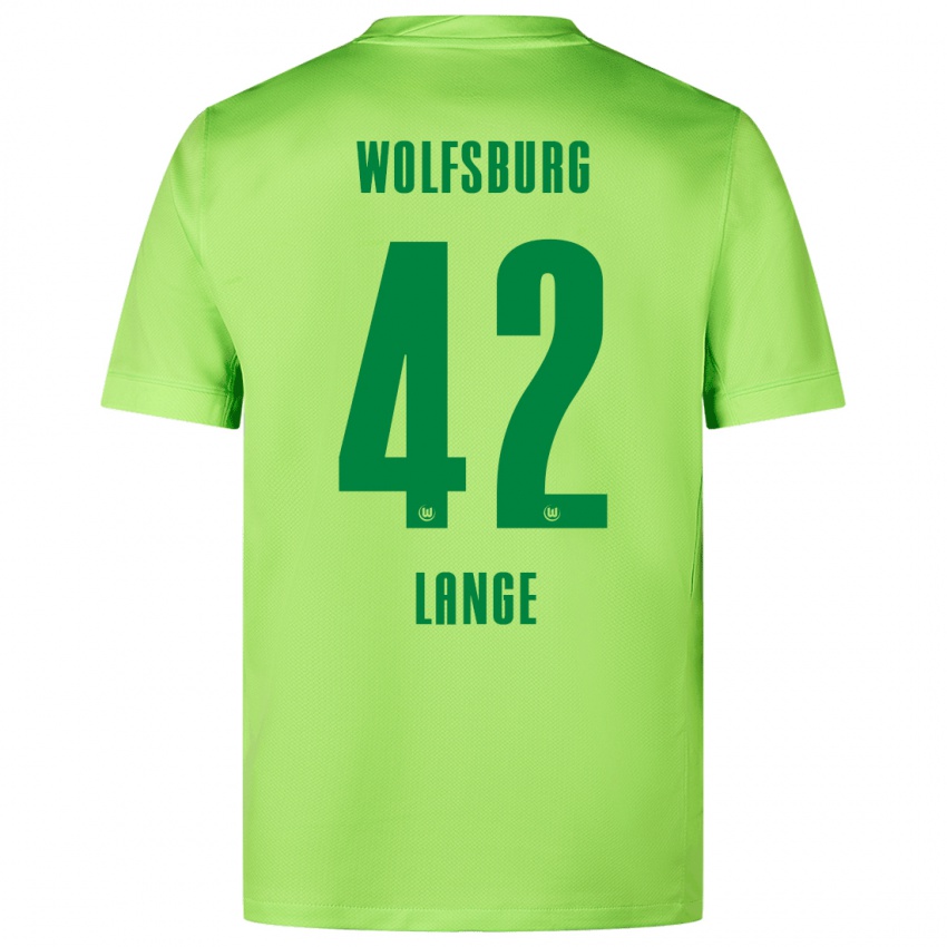 Heren Felix Lange #42 Fluorescerend Groen Thuisshirt Thuistenue 2024/25 T-Shirt België