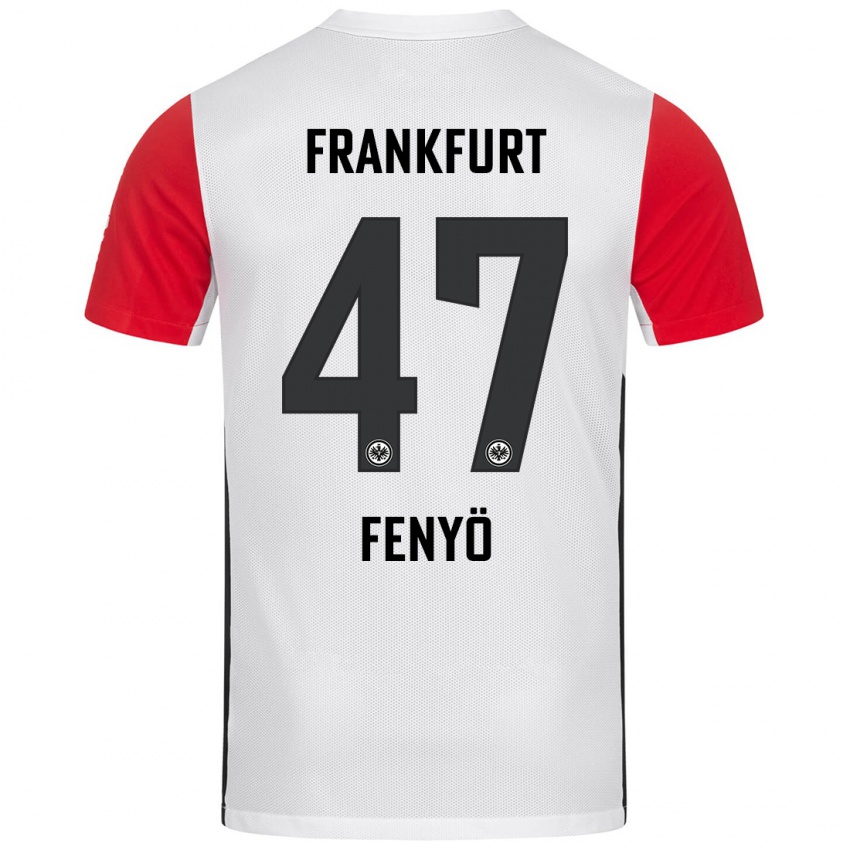 Heren Noah Fenyö #47 Wit Rood Thuisshirt Thuistenue 2024/25 T-Shirt België