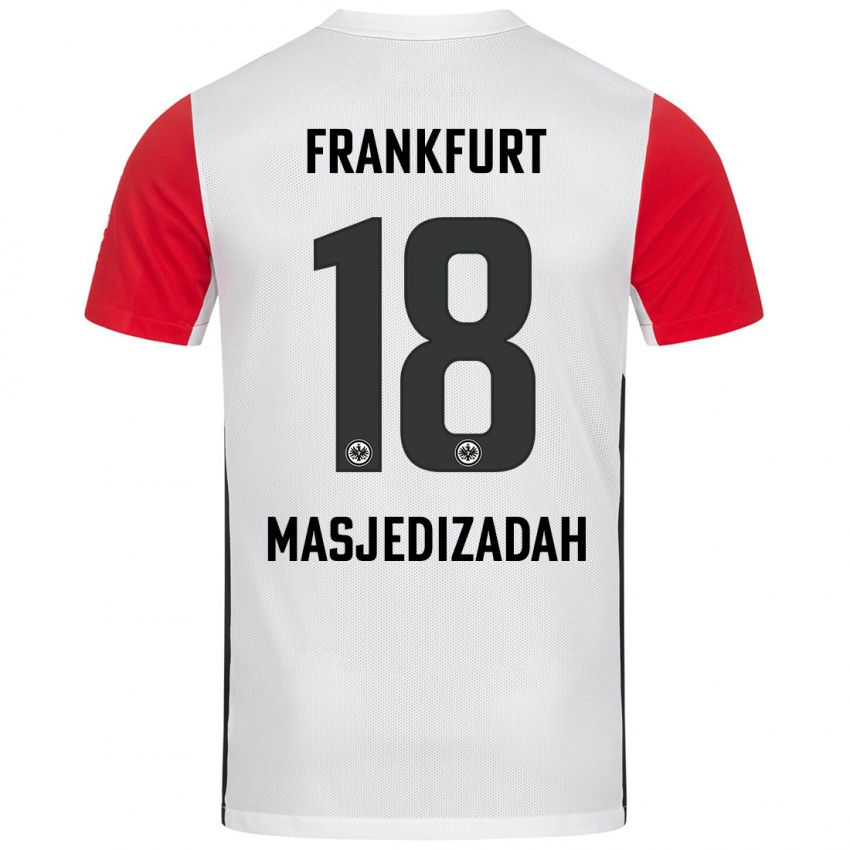 Heren Abolfazl Masjedizadah #18 Wit Rood Thuisshirt Thuistenue 2024/25 T-Shirt België