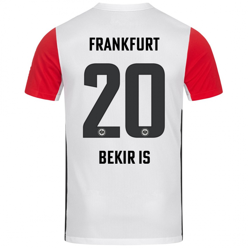 Heren Eba Bekir Is #20 Wit Rood Thuisshirt Thuistenue 2024/25 T-Shirt België