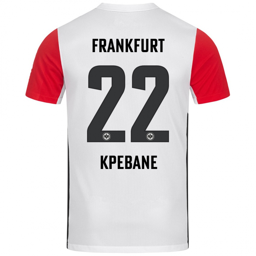 Heren Tamiou Kpebane #22 Wit Rood Thuisshirt Thuistenue 2024/25 T-Shirt België