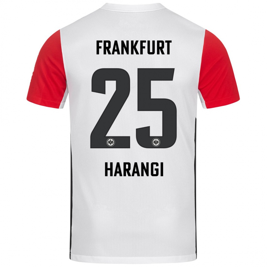 Heren Aiden Harangi #25 Wit Rood Thuisshirt Thuistenue 2024/25 T-Shirt België