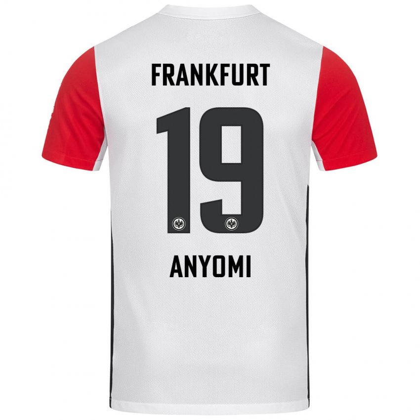 Heren Nicole Anyomi #19 Wit Rood Thuisshirt Thuistenue 2024/25 T-Shirt België