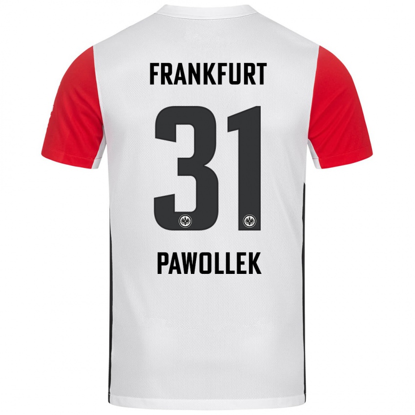 Heren Tanja Pawollek #31 Wit Rood Thuisshirt Thuistenue 2024/25 T-Shirt België