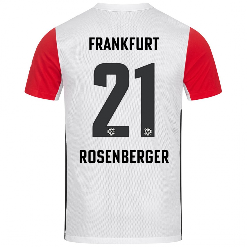 Heren Robin Rosenberger #21 Wit Rood Thuisshirt Thuistenue 2024/25 T-Shirt België