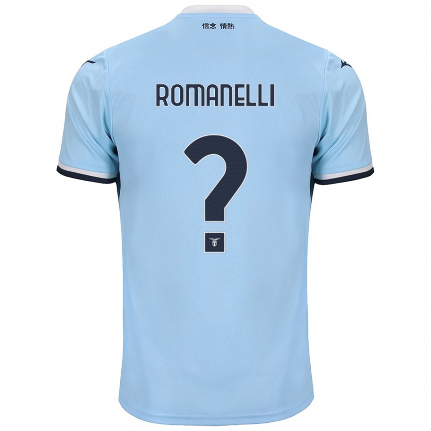 Homme Maillot Nicolas Romanelli #0 Bleu Tenues Domicile 2024/25 T-Shirt Belgique