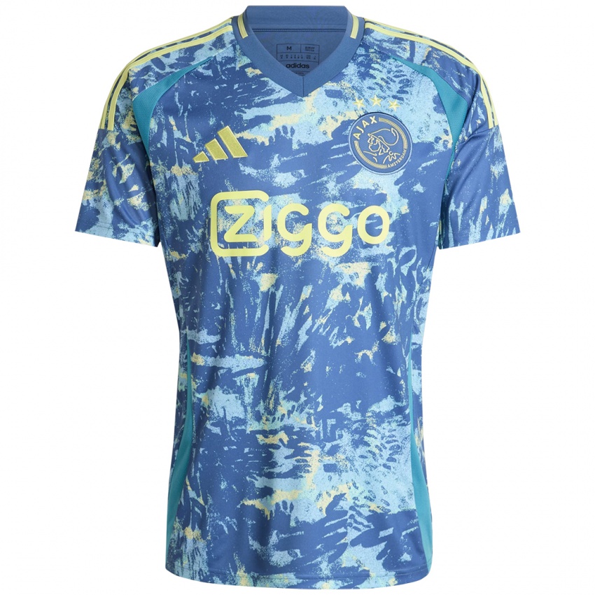 Heren Luca De Baat #0 Grijs Blauw Geel Uitshirt Uittenue 2024/25 T-Shirt België