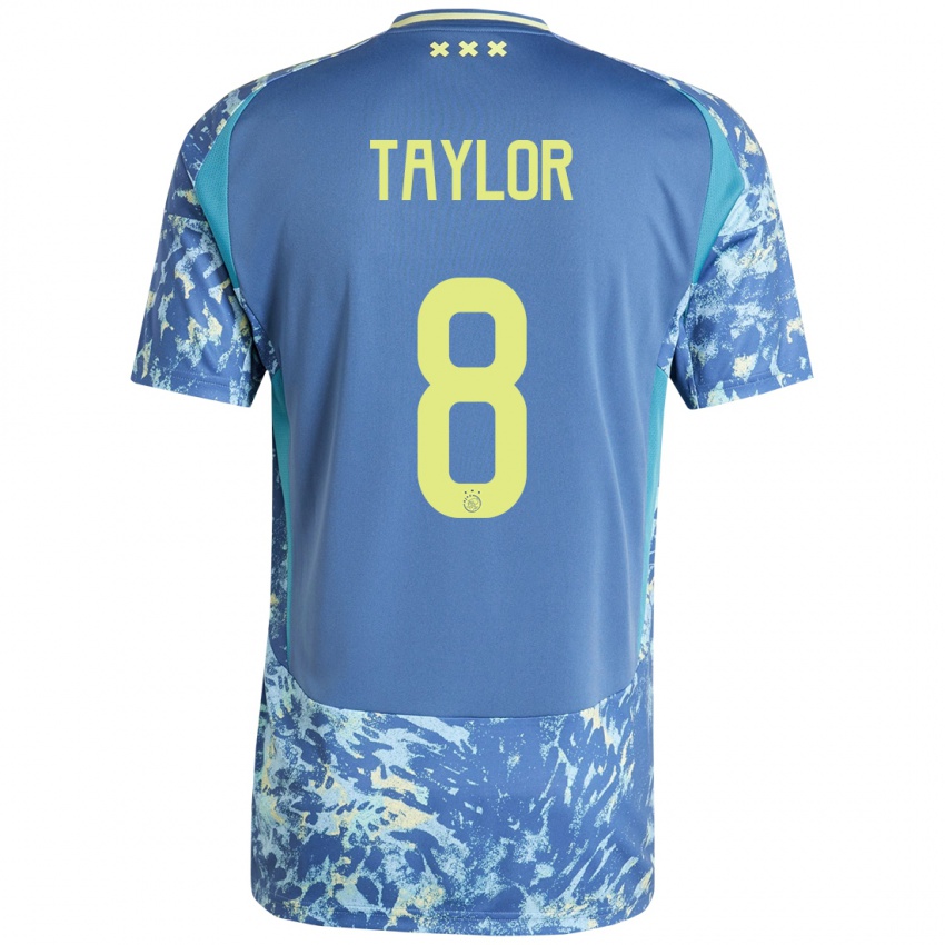 Heren Kenneth Taylor #8 Grijs Blauw Geel Uitshirt Uittenue 2024/25 T-Shirt België