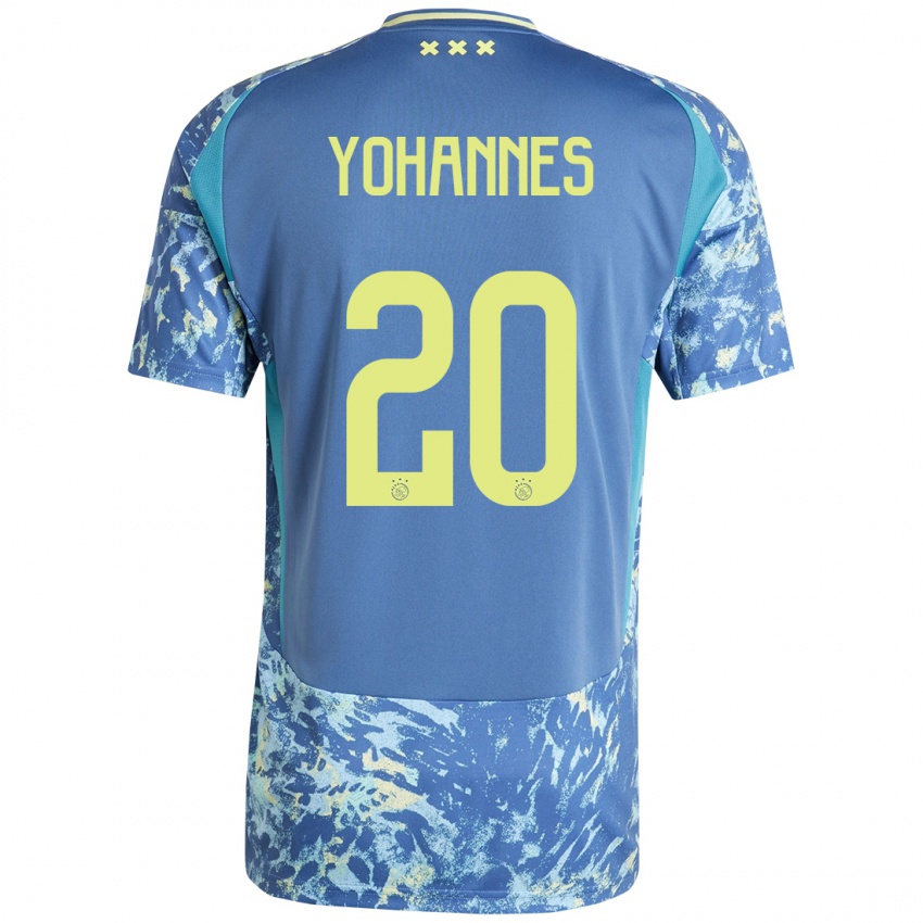 Heren Lily Yohannes #20 Grijs Blauw Geel Uitshirt Uittenue 2024/25 T-Shirt België