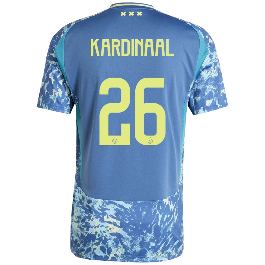 Heren Isa Kardinaal #26 Grijs Blauw Geel Uitshirt Uittenue 2024/25 T-Shirt België