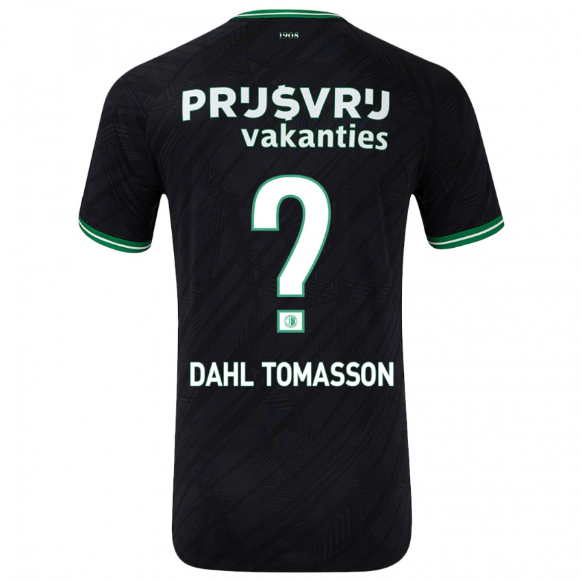 Herren Luca Dahl Tomasson #0 Schwarz Grün Auswärtstrikot Trikot 2024/25 T-Shirt Belgien