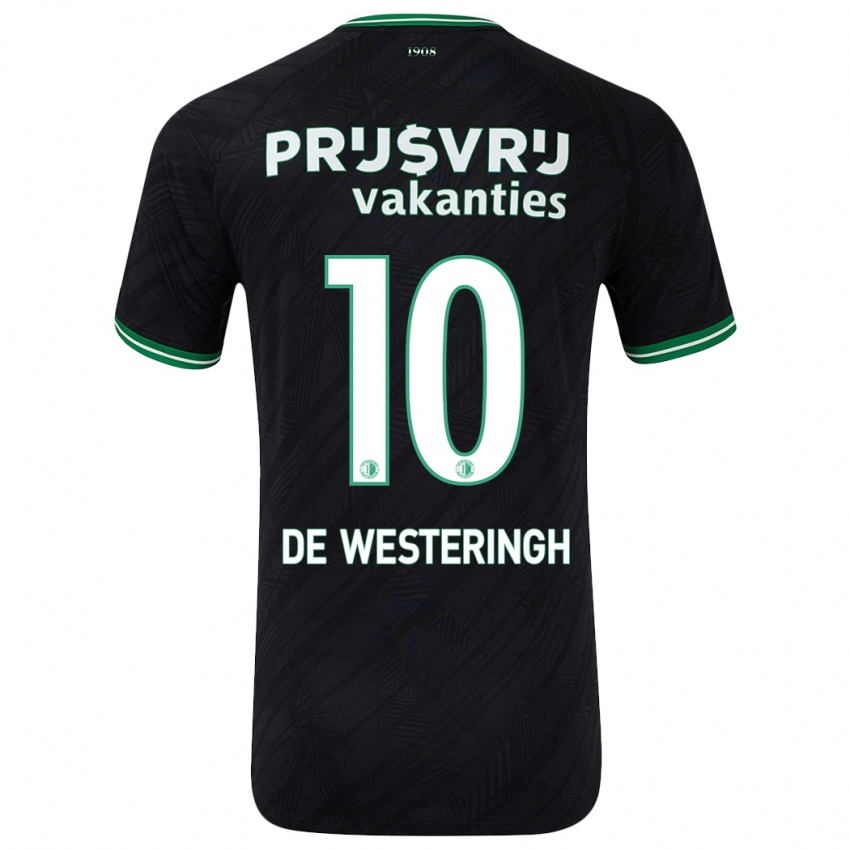 Herren Kirsten Van De Westeringh #10 Schwarz Grün Auswärtstrikot Trikot 2024/25 T-Shirt Belgien