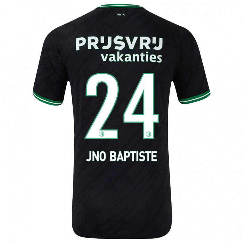 Herren Bridget Jno Baptiste #24 Schwarz Grün Auswärtstrikot Trikot 2024/25 T-Shirt Belgien