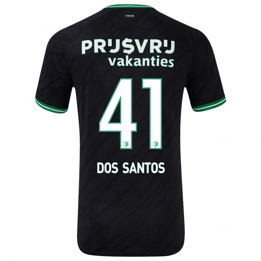 Herren Giuliany Ben-David Dos Santos #41 Schwarz Grün Auswärtstrikot Trikot 2024/25 T-Shirt Belgien