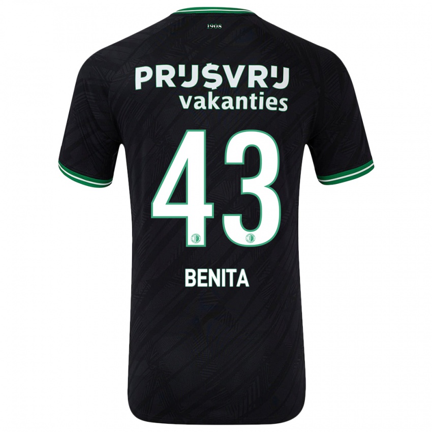 Herren Mimeirhel Benita #43 Schwarz Grün Auswärtstrikot Trikot 2024/25 T-Shirt Belgien