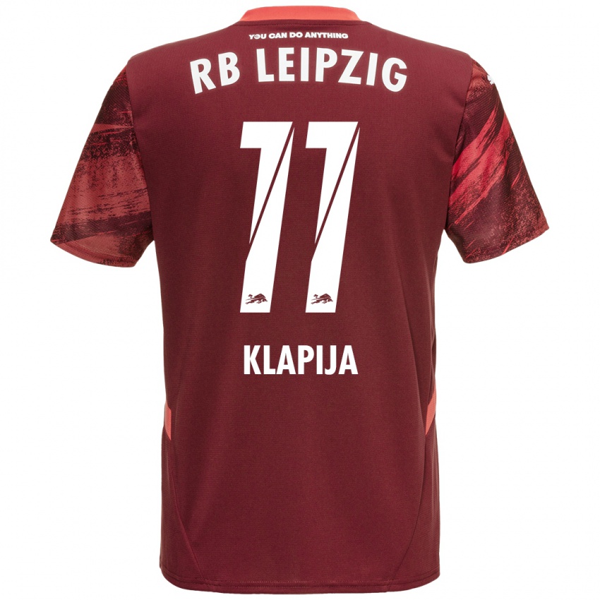 Homme Maillot Din Klapija #11 Bordeaux Tenues Extérieur 2024/25 T-Shirt Belgique