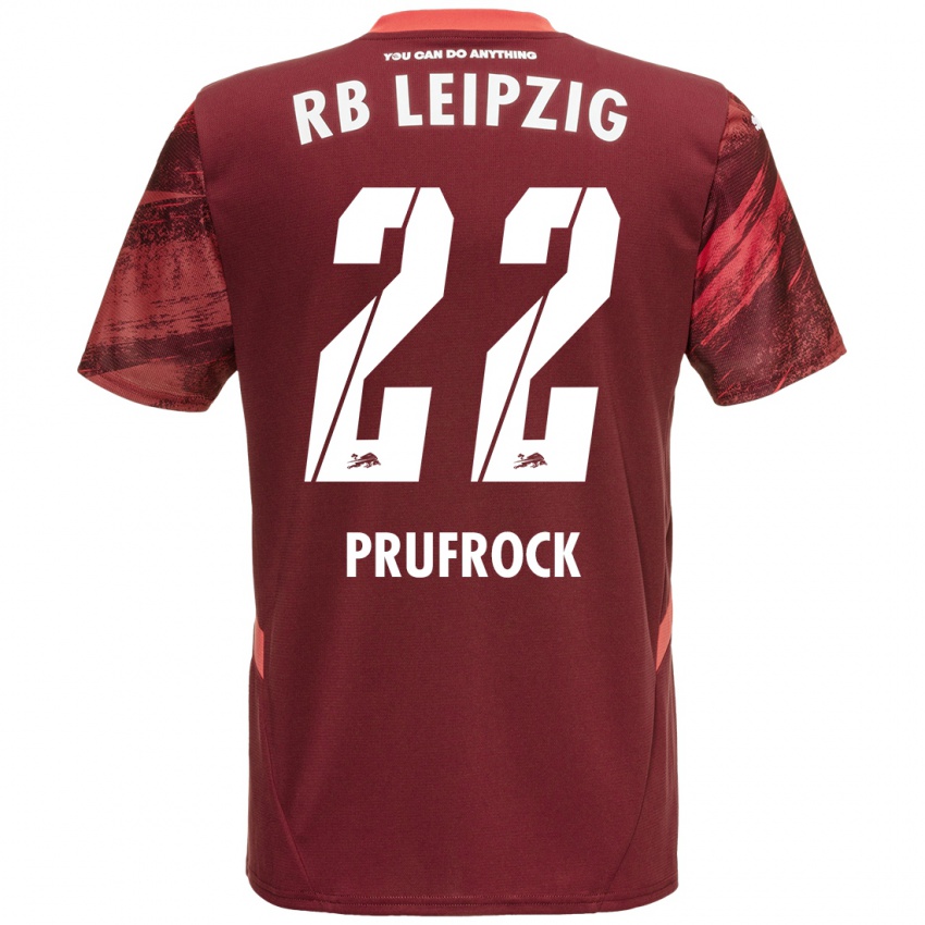 Heren Silas Prüfrock #22 Bordeauxrood Uitshirt Uittenue 2024/25 T-Shirt België