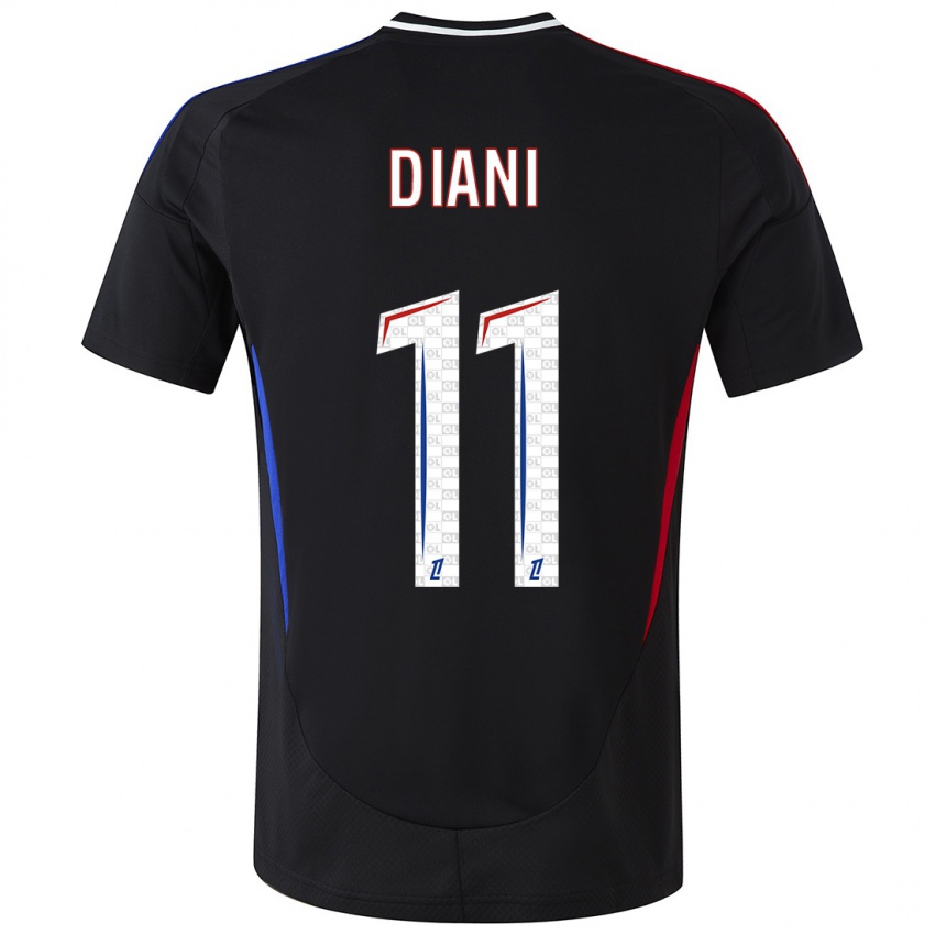 Heren Kadidiatou Diani #11 Zwart Uitshirt Uittenue 2024/25 T-Shirt België