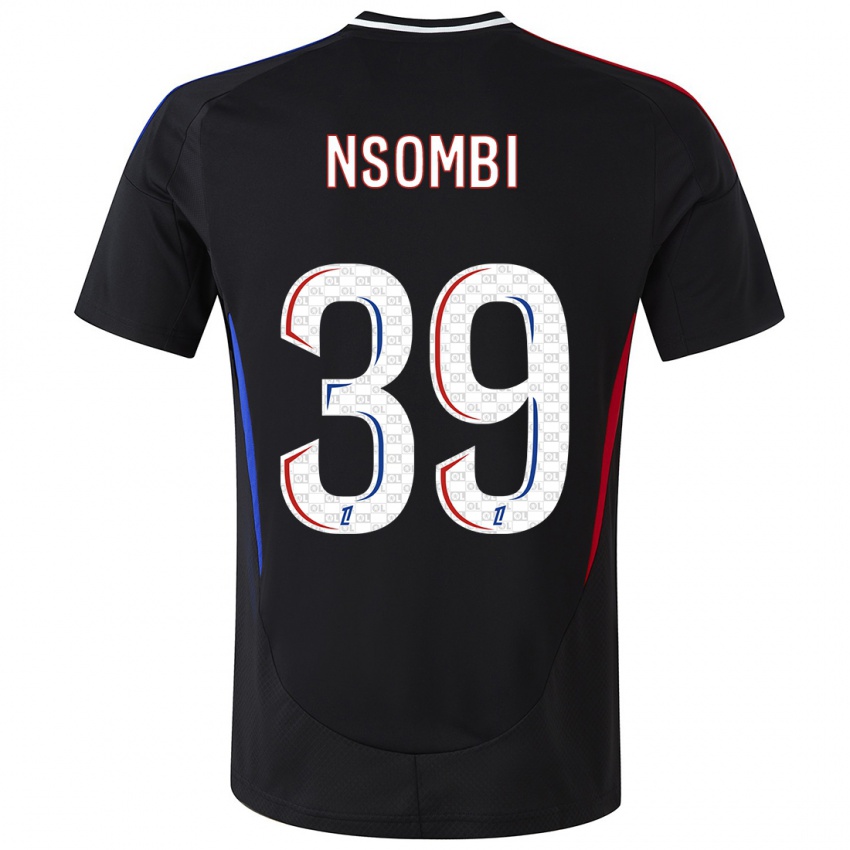 Homme Maillot Gael Nsombi #39 Noir Tenues Extérieur 2024/25 T-Shirt Belgique